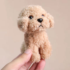 12CM Cartoon Teddy Plush Keychain Plushie Animal Dog Pendant Lovely Backpack Key Ring Kawaii Puppy Doll Car Decor Christmas Gift