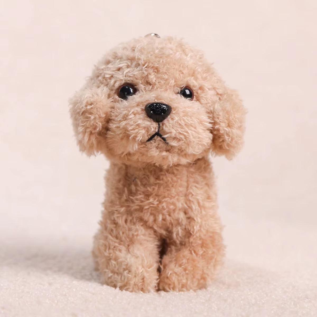 12CM Cartoon Teddy Plush Keychain Plushie Animal Dog Pendant Lovely Backpack Key Ring Kawaii Puppy Doll Car Decor Christmas Gift