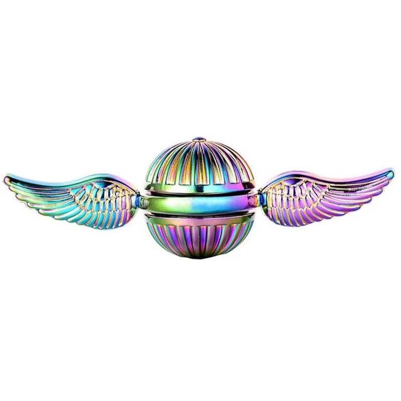 Golden Snitch Cupid Fidget Spinner Antistress Hand Rotation Fidget Toys Angel Wings Hand Spinner Metal Toys for Kids Gift