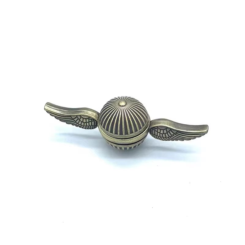 Golden Snitch Cupid Fidget Spinner Antistress Hand Rotation Fidget Toys Angel Wings Hand Spinner Metal Toys for Kids Gift